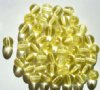 25 8mm Transparent Light Yellow Round Beads